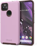Crave for Pixel 5a Case, Shockproof Protection Dual Layer Case for Google Pixel 5a 5G (6.34 inch) - Lilac