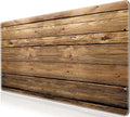 L-SPOUTTO Vintage Wood Desk Mat Gaming Mouse Pad Extended XXL 35.4x15.7in Large Mouse Pad Non-Slip Rubber Base Keyboard Pad Waterproof Desktop Mat for Laptop Computer Work Game Home Office-Wood Art