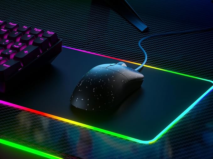 HK GAMING Mira XM1 Ultra Lightweight Gaming Mouse | 58 Grams | max 16000 cpi | 1kHz USB Wired | 6 Buttons | Anti Slip Grips (Phantom)