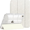 Fintie Slim Case for iPad Mini 7 (A17 Pro, 7th Generation) 2024 / iPad Mini 6 (6th Gen) 8.3 Inch - [Built-in Pencil Holder] Glittering Sparkly Shockproof Cover w/Shiny Clear Back Shell, Starlight