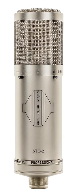 Sontronics STC-2 Pack Professional Large-Diaphragm XLR Studio Cardioid Condenser Microphone. Broadcast, Podcast & Recording. Shock Mount & Pop Shield. Lifetime Mic Warranty -Designed in UK - Silver
