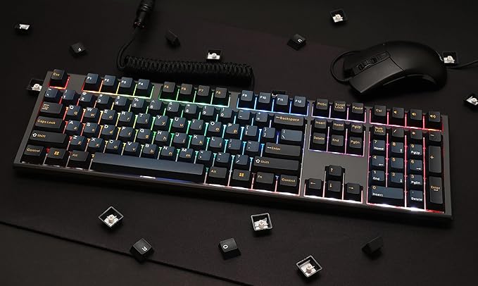 Ducky One 3 Pro Nazca 8K Hotswap RGB Triple Shot PBT Mechanical Keyboard - Cherry MX2A Speed Silver