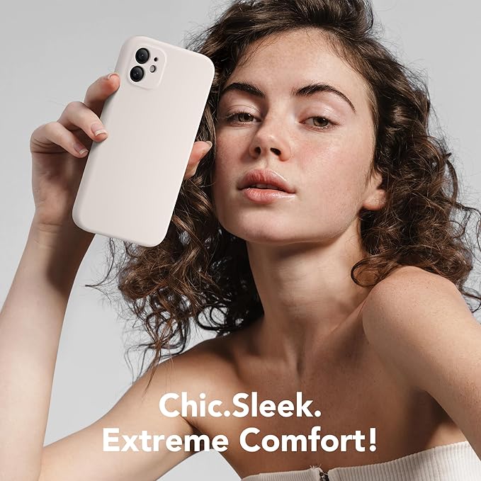 Magnetic for iPhone 11 Phone Case Silicone, Compatible with MagSafe, [Full Camera Protection][Screen Protector] Slim Shockproof Protective Case for iPhone 11 6.1", Stone