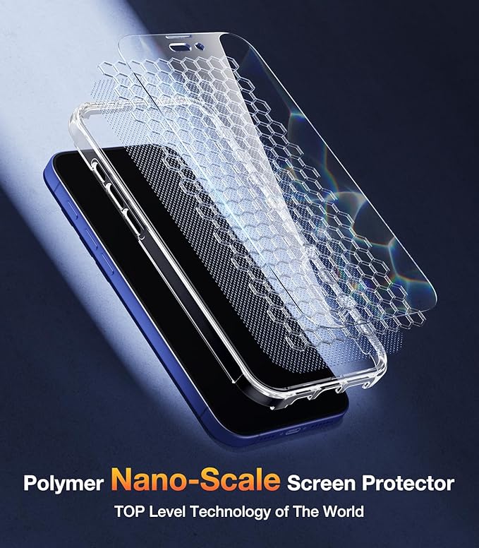 Diaclara Designed for iPhone 16 Plus Case, Full Body Rugged Case with Built-in Touch Sensitive Anti-Scratch Screen Protector, Upgraded [Full Camera Protection] for iPhone 16 Plus 6.7",Water Blue