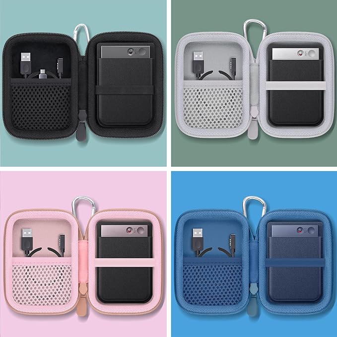 Hard Carrying Travel Case for PLAUD Note/Note Pro AI Voice Recorder,Compatible with Digital Recorder and Magnetic Protective Case(White)