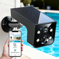 Thybro Security Camera Solar Outdoor 2K QHD Night Vision: Wireless WiFi Camera with AI Motion Detection & 2-Way Audio, IP67 Weatherproof, 100% Wire-Free for Home Security