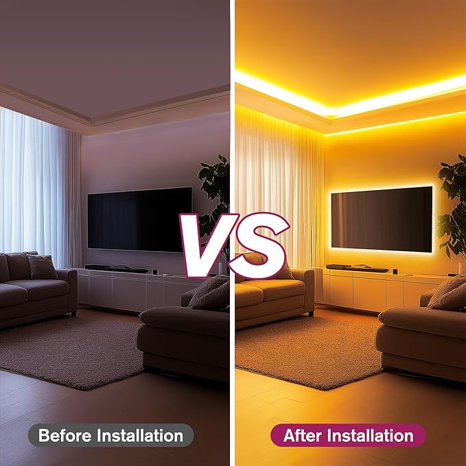 EMITEVER COB LED Strip Lights Warm White, 2700K Tape Light Premium High Density, DC 24V, 360+Lumens/ft, 2560LEDs/Spool, Ra 90+, 16.4ft/5m, UL Listed 5 Year After-Service (Power Supply Sold Separately)