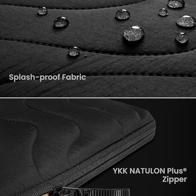 tomtoc 360 Protective Puffy Laptop Sleeve for 13-inch MacBook Air M5/A3449(2026)/M4/M3/M2 A3240 A3113, MacBook Neo A18 & MacBook Pro M2/M1, Quilted Soft Puffer Bag for 13-inch Surface Pro Copilot+PC