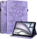 Case for iPad Air 11 inch M4/M3/M2(2026/2025/2024), iPad Air 5th /4th Gen (2022/2020) 10.9 inch, Auto Wake/Sleep Slim PU Leather Folio Cover with Multi-Angle Stand and Pen Holder, Purple