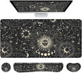 LATEEFAH Desk Mat, Mouse Pad with Wrist Rest, 4-in-1 Large Mouse Pads for Desk, Ergonomic Mouse Pad and Keyboard Wrist Rest Gaming Keyboard Mat for Office, Home