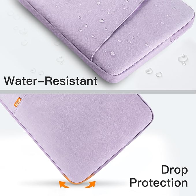 JETech Laptop Sleeve for 13-14Inch MacBook Neo (A18 Pro), MacBook Air/Pro (M1-M5) 2020-2026, 13-13.6 Inch Notebook, Waterproof Shock Resistant Bag Case with Accessory Pocket (Light Purple)