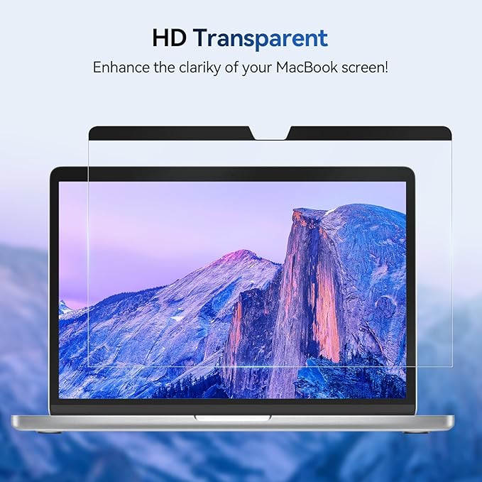 Magnetic Anti Blue Light Screen Protector for MacBook Air 15 Inch (2023-2026, M2, M3, M4. M5), Removable MAC 15.3" Blue Light Filter , Bubble-Free Install , Eye Protection Glare Laptop Screen Protector