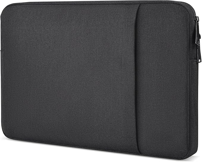 Portable Monitor Sleeve 17.3 inch, Padded Shockproof Carry Case for Most 17.3" Portable Display Monitors, Water-Resistant Laptop Bag Cover with Accessory Pocket -Black