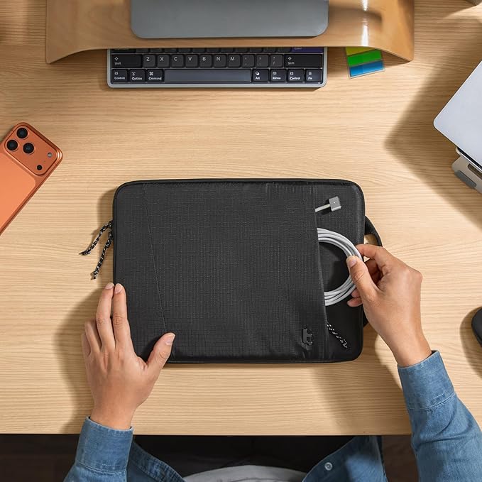 tomtoc Slim & 360° Protective Laptop Sleeve for 14-inch MacBook Pro M5 Pro/Max (2026) A3426 A3427 A3434, M4/M3/M2/M1 A3112 A3401 A3185, Water-Resistant Case with CornerArmor, Fits 13.8" Surface Laptop