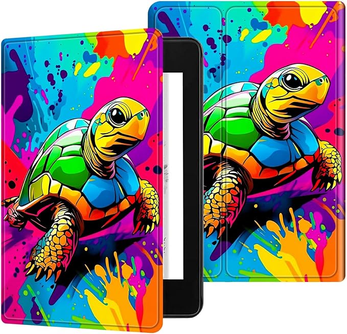 for 6" All-New Kindle Paperwhite 4 10th Generation (Model No. PQ94WIF) E-Reader Case, Slim Kickstand Stand Leather Smart Cover with Auto Wake/Sleep, Pink Rose