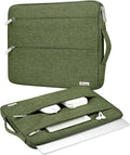 Voova Laptop Sleeve Carrying Case 14 15 Inch Compatible with MacBook Air 15 M2/M3/M4 2022-2025, MacBook Pro 15, Hp Chromebook 14, Waterproof Slim Computer Cover Bag,Army Green