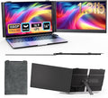 BOSII Laptop Screen Extender Portable - Ultra-Thin 14" FHD Dual Extended Monitor Display Travel Work for 14-17" Laptops Compatible with Windows/Mac
