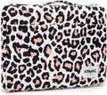 Kinmac 360deg Protective Water Resistant Laptop Case Bag Sleeve with Handle (Leopard-Pink, 12 inch-13.3 inch)