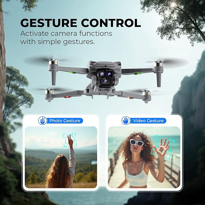 Contixo F23 GPS Drone With Camera, 46 Min Flight Time, 4.5" Screen Remote, Follow Me, Waypoints, 5GHz FPV Transmission, Return to Home, Hand Gestures, Orbit Mode Foldable Drones For Teens & Adults