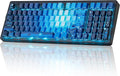 ZORNHER ZH980 Mechanical Keyboard,95% Blue Creamy Keyboard with Number Pad,Hot-Swappable Custom Gaming Keyboard,Shine Through Dye Sublimation PBT Keycaps,Creamy Sounding Linear Switches