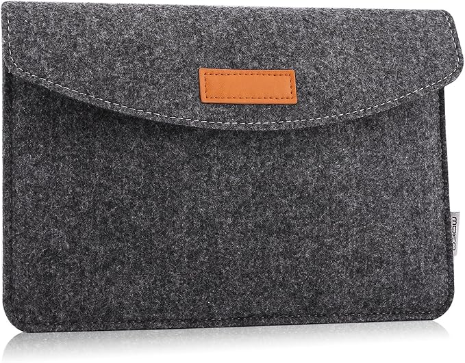 MoKo 9-11 Inch Felt Tablet Sleeve Bag Carrying Case Fits with New 11-inch iPad Air M2, New 11-inch iPad Pro M4, iPad 10th Gen 10.9, iPad 9/8/7th 10.2, iPad Air 5/4th 10.9, iPad 9.7 - Dark Gray