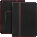 Casemade Real Leather Case Compatible with iPad 9.7” 5th/6th Gen (2017/2018) - Full-Grain Leather Cover, Auto Sleep/Wake, Dual Stand Position (Black)