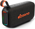 Bluetooth Speaker Stereo 20W Loud Sound: 30H Playtime, IPX5 Water Resistant, Portable Wireless Speakers, Powerful Bass, Lightshow, Birthday Gifts for Men/Adults/Teens, Beach Vacation Essentials, Black