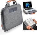 Hard Laptop Case 14 Inch for HP Dell Lenovo ASUS Acer - 2 in 1 Laptop Sleeve & Lap Desk with Stopper and Book Clip - Shockproof Waterproof 15.3 MacBook Air M4 M3 Case - Gray