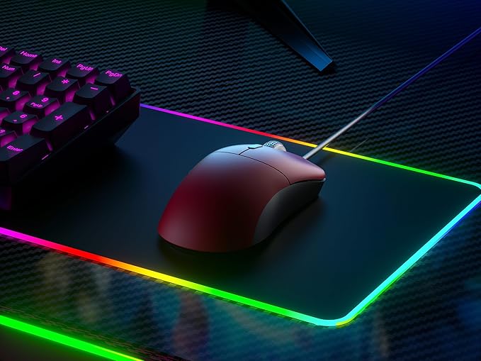 HK GAMING Mira XM1 Ultra Lightweight Gaming Mouse | 58 Grams | max 16000 cpi | 1kHz USB Wired | 6 Buttons | Anti Slip Grips (Monza)