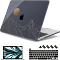 May Chen for MacBook Pro 16 inch A2141 2020 2019 Release, Screen Protector & Keyboard Cover Plastic Soft-Touch Case for MacBook Pro 16-inch with Touch Bar & Touch ID - Gradient Mountain
