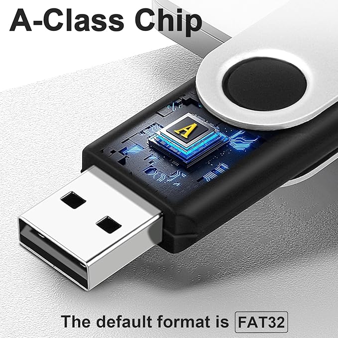 2GB USB Flash Drive 10 Pack Memory Stick, Multicolor Bulk Thumb Drives Portable Pendrive Jump Drives Office Supplies, Swivel Photo Stick USB Storage Flash Drive for Data Transfer and Backup
