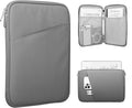 TiMOVO 9-11" Tablet Sleeve Bag for iPad 11-inch A16 2025, iPad 10.9"/10.2"| Air 11 Inch/5th/4th Gen. 10.9", Galaxy Tab A9+/A11Plus 11", Protective Bag with Pocket, Dark Gray