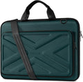 MOSISO Laptop Bag for Men,13-14 inch Computer Bag Compatible with MacBook Neo 13 /Air 13.6 / Pro/Air 13, HP, Dell, Lenovo, Asus, Hard Shell Laptop Case with Front Pocket&Shoulder Strap, Teal Green