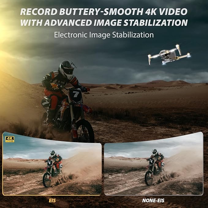 Contixo Drone for Adults, 4K Camera, 2-Axis Gimbal & EIS, Obstacle Avoidance, 5.5" Touch Screen Remote, GPS & Optical Flow, Brushless Motor, 4 Miles Flight & FPV Transmission, 42 * 4 Min Flight Time