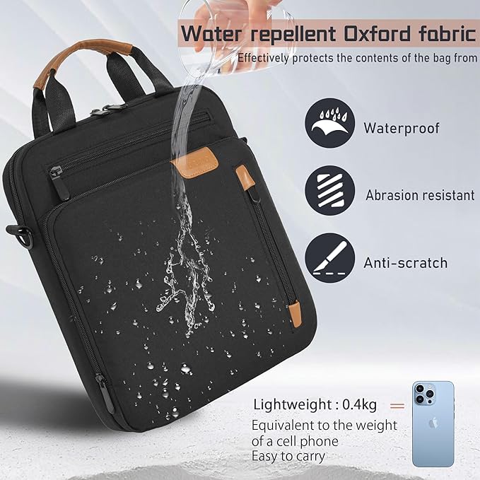 9-11 Inch Tablet Sleeve Bag, Padded Protective Travel Carrying Case for iPad A16 2025, iPad Air M4 11-inch 2026 M3 M2, iPad Pro M5/M4 11 inch, iPad 10/9/8/7th, Galaxy Tab A9+/S9/S8 11" | with shoulder Strap