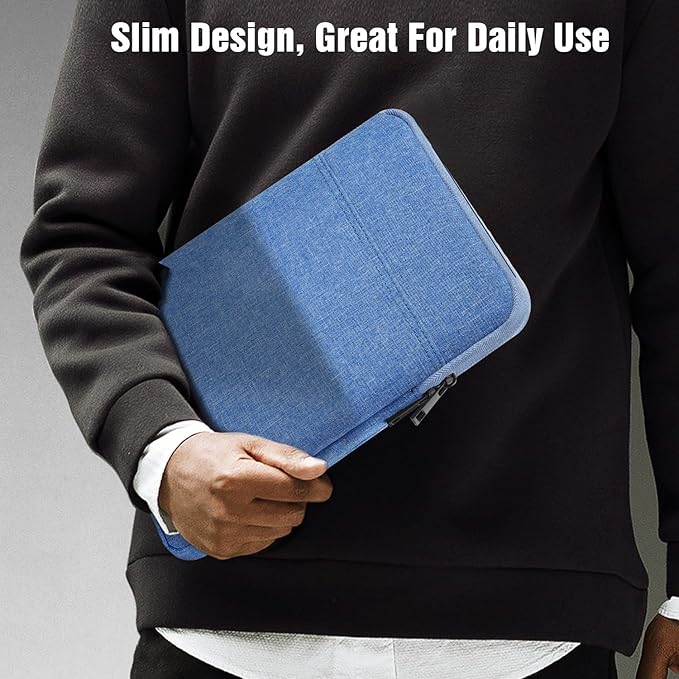 TiMOVO 9-11" Tablet Sleeve Bag for iPad 11-inch A16 2025, iPad 10.9"/10.2"| Air 11 Inch/5th/4th Gen. 10.9", Galaxy Tab A9+/A11Plus 11", Protective Bag Fit Smart Keyboard, Sky Blue