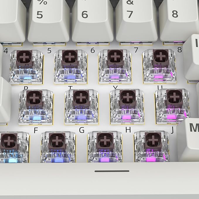 Box Brown Switches for Mechanical Keyboard,3-Pin 45gf Tactile/Factory Lubed/Dust&Waterproof Switches(Box Brown,36Pcs)