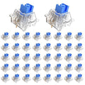 Outemu 10PCS Crystal Blue Clicky Mechanical Keyboard Switches,3-Pin Hot-Swappable Pre-Lubricated Switches,Crisp Click Sound,for Gaming Keyboards & 3D Print Accessories