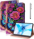 Case for iPad mini 5 (5th Generation,2019), iPad mini 4 3 2 1 Case 7.9 Inch with Auto Wake/Sleep & Elastic Band & Card Slot/Holder, Multi-Angle Viewing Stand Cover - Colorful Butterfly