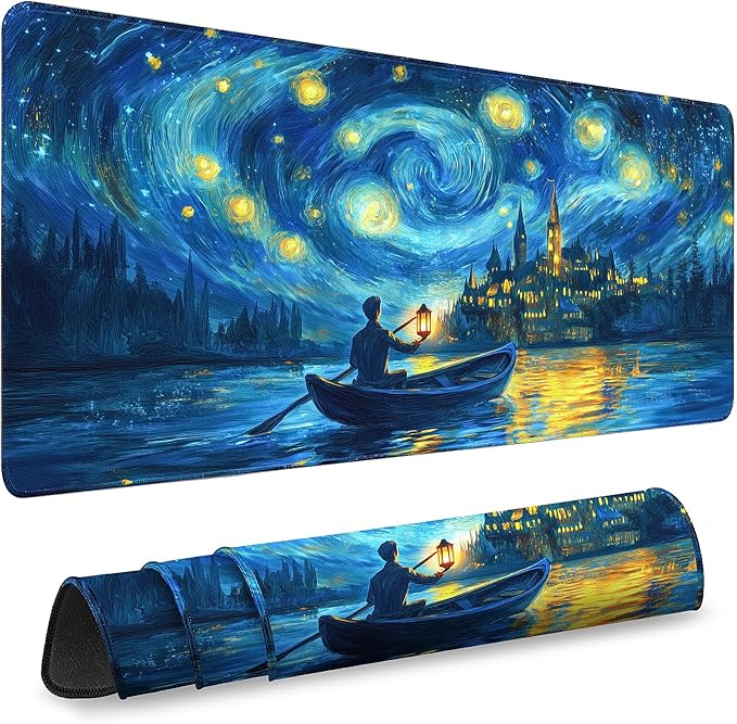 Extended Mouse Pad for Gaming & Office - 31.5"x11.8" Large Desk Mat with Smooth Surface and Stylish Design for PC, Home Office Decor, and Work