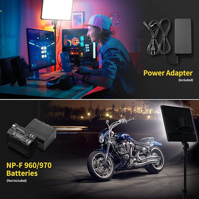 RALENO 45W LED Video Light Panel, 18" Soft Studio Lights with 2.4G Magnetic Remote,CRI 97+ 3200K-5600K Ultra Thin Photography Key Lighting for for Game/YouTube/Zoom/Photography/Studio