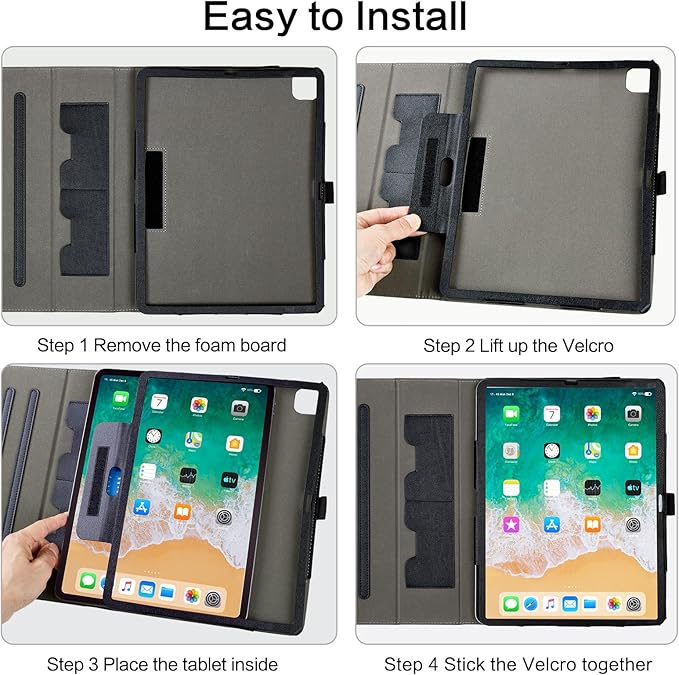 Lokigo for iPad Air 13 Inch Case M3/M2(2025/2024), iPad Pro 12.9 Case (6th/5th/4th/3th Gen 2022/2021/2020/2018) with Pencil Holder, Support Touch ID and Auto Wake/Sleep (Pink Cat)