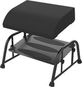 Under Desk Footrest with Memory Foam, Adjustable 10-Level Ergonomic Foot Rest for Office & Gaming Desk Accessories for Leg Rest, Reinforced Metal Frame, Non-Slip Base Extra Large（Black 2 USE