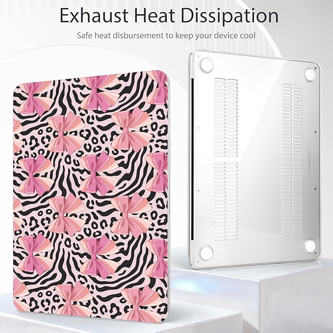 Tuiklol for 2026 MacBook Neo 13 Inch A18 Pro Chip Case, (Model A3404) Anti-Scratch Anti-Drop Slim Hard PC Shell Case with Shockproof Protective MacBook Neo Laptop Cover, Grid Bow