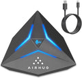 AIRHUG USB Computer Microphone, Gaming Microphone for Windows, Mac, PS4/5, Noise Reduction, Mute Button & RGB Indicator, Plug & Play Condenser Microphone for Video Conference, Streaming, Online Class