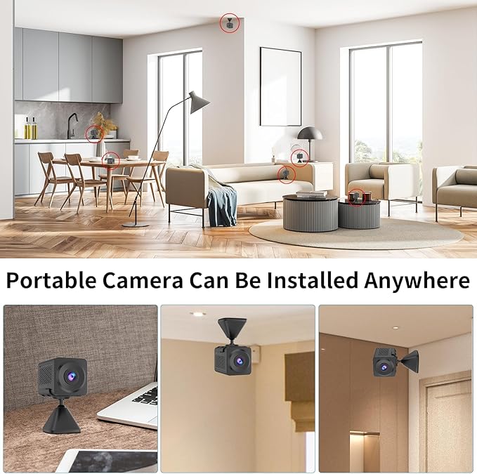 VSTARCAM 2K Security Camera, Built-in Battery, Low-Light Full-Color Night Vision, Motion Detection, Siren, 2-Way Audio, Remote Viewing, Cloud & SD Card Storage (up to 256GB)