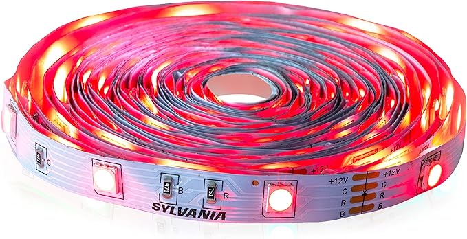 Sylvania LED Mosaic Flexible Light Expansion Kit for Starter Kit with Remote Control, Full Color, 2 2ft RGBW Strips (65483)