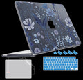 Tuiklol for 2026 MacBook Neo 13 Inch A18 Pro Chip Case, (Model A3404) Anti-Scratch Anti-Drop Slim Hard PC Shell Case with Shockproof Protective MacBook Neo Laptop Cover, Blue Line Floral
