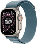 Apple Watch Ultra 3 [GPS + Cellular 49mm] Running & Multisport Smartwatch w/Rugged Titanium Case w/Light Blue Alpine Loop - L. Satellite Communications, Advanced Health & Fitness Tracking