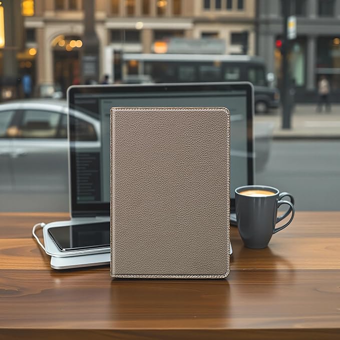for iPad Pro 11 Inch Case 4th/3rd/2nd/1st Gen (2022-2018), Slim Leather Feel Protective Cover, Multi-Angle Stand & Auto Sleep/Wake Smart Folio, Grey Brown